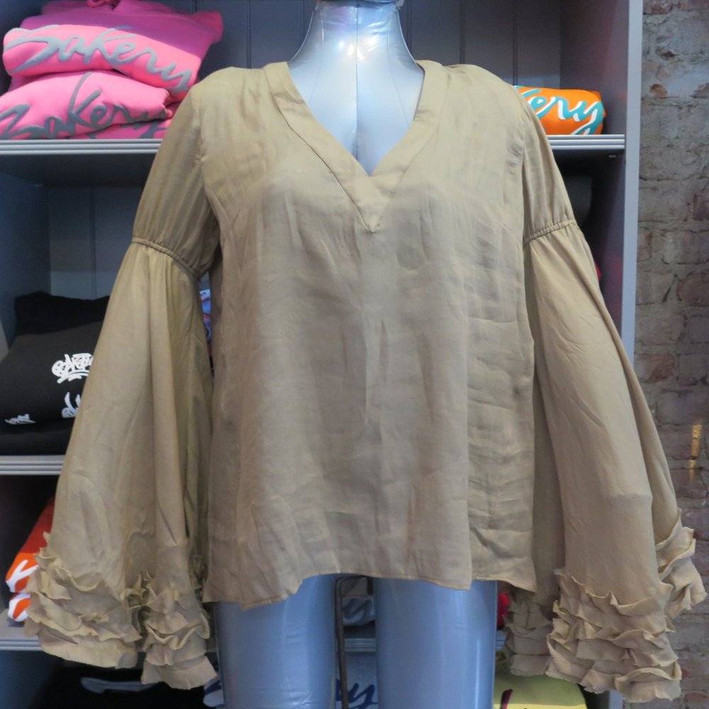 Anna Sammarone Ruffled Blouse sz